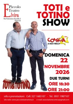 TOTI e TOTINO SHOW 22-11-26